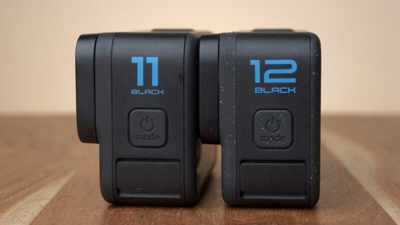 GoPro Hero12 and 11 side by side